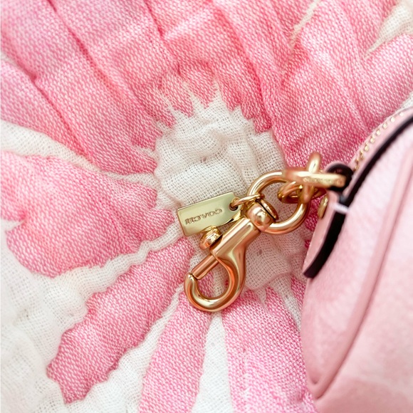 Coach Powder Pink Rowan Keychain - Picture 3 of 3